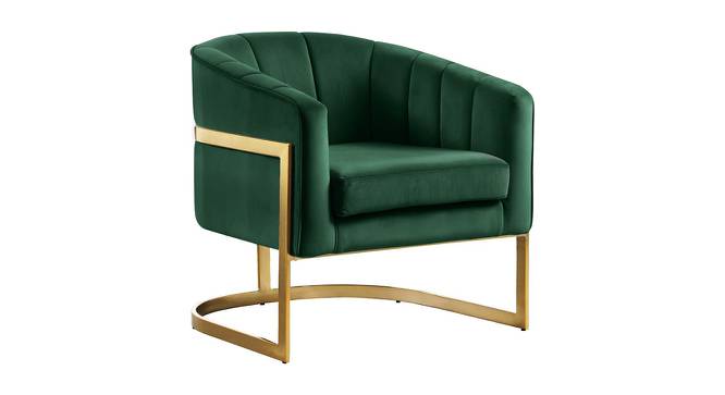 Taska Lounge Chair (Green) by Urban Ladder - Cross View Design 1 - 449466