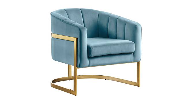 Taska Lounge Chair (Light Blue) by Urban Ladder - Cross View Design 1 - 449469