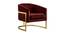 Taska Lounge Chair (Maroon) by Urban Ladder - Cross View Design 1 - 449470