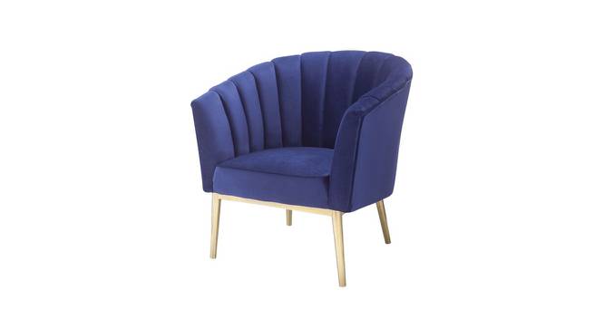 Tatia Lounge Chair (Blue) by Urban Ladder - Cross View Design 1 - 449472