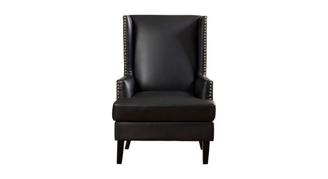 Yeva Lounge Chair (Black) by Urban Ladder - Front View Design 1 - 449480