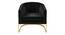 Taska Lounge Chair (Black) by Urban Ladder - Front View Design 1 - 449484