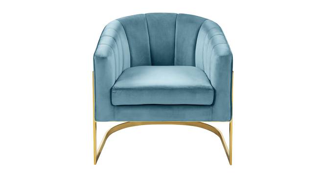Taska Lounge Chair (Light Blue) by Urban Ladder - Front View Design 1 - 449485