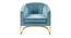 Taska Lounge Chair (Light Blue) by Urban Ladder - Front View Design 1 - 449485