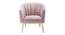 Tatia Lounge Chair (Pink) by Urban Ladder - Front View Design 1 - 449487