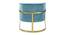 Taska Lounge Chair (Light Blue) by Urban Ladder - Design 1 Side View - 449501