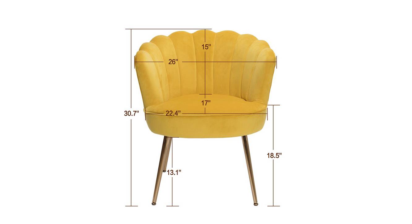 Tyana lounge chair yellow 6