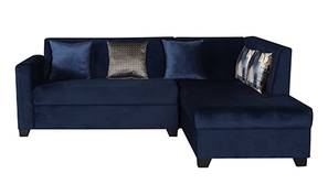 Reuben Sectional Fabric Sofa (Velvet Blue)