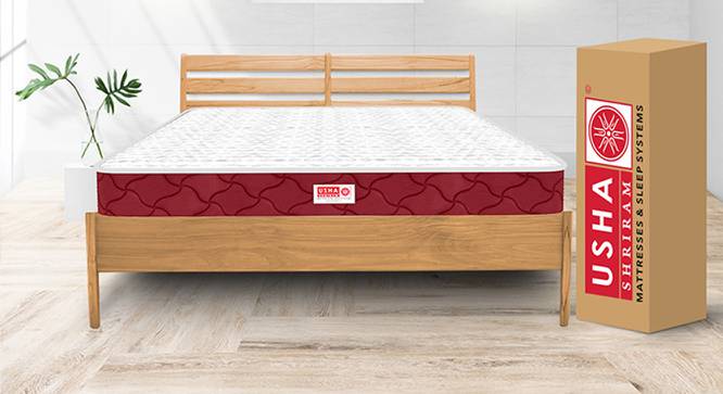 Usha Shriram Midnight Latexo Dual 5 Inch High Resilience L :72 (White, Single Mattress Type, 5 in Mattress Thickness (in Inches), 72 x 30 in Mattress Size) by Urban Ladder - Design 1 Half View - 451100