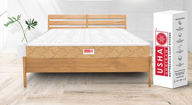 Usha Shriram Revitalize Cool Gel 5-Zone Hr 10 Inch Memory Foam Mattress L :72 (White, Single Mattress Type, 10 in Mattress Thickness (in Inches), 72 x 30 in Mattress Size) by Urban Ladder - Design 1 Half View - 451897