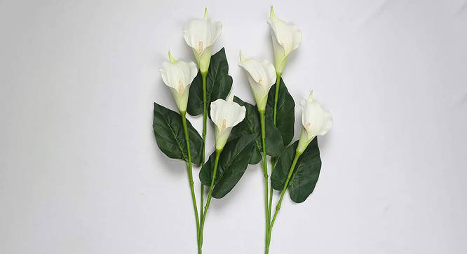 Fionn Artificial Flower (White) by Urban Ladder - Cross View Design 1 - 454190