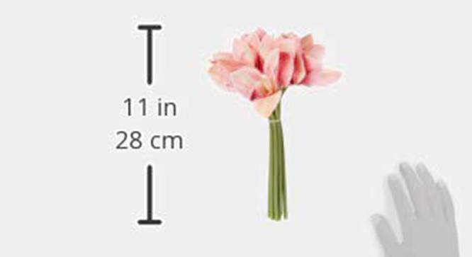 Isabella Artificial Flower (Light Pink) by Urban Ladder - Design 1 Dimension - 454387