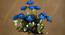 Tuireann Artificial Flower (Blue) by Urban Ladder - Front View Design 1 - 457922