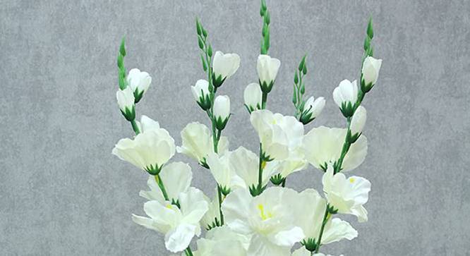 Sophia Artificial Flower (White) by Urban Ladder - Cross View Design 1 - 457952