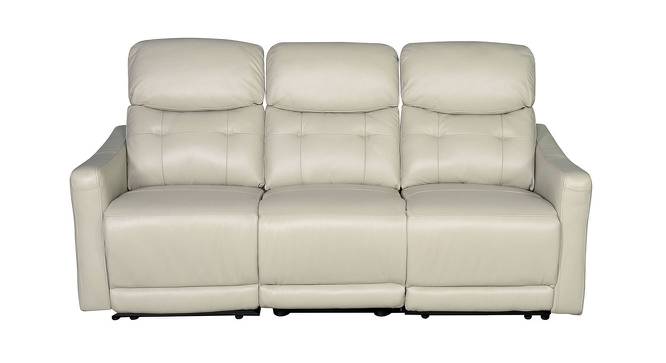 Kailani Recliner - Electric (Ivory, Three Seater) by Urban Ladder - Front View Design 1 - 461117