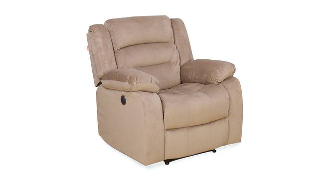 Lauren Recliner - Electric (Brown, One Seater) by Urban Ladder - Cross View Design 1 - 461119