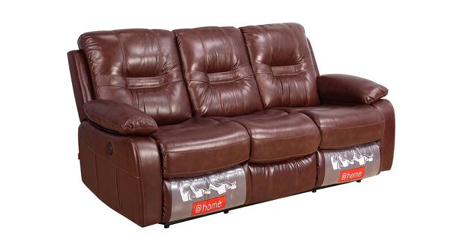 Lia Recliner - Electric (Caramel, Three Seater) by Urban Ladder - Cross View Design 1 - 461128