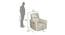 Kailani Recliner - Electric (Ivory, One Seater) by Urban Ladder - Design 1 Dimension - 461163