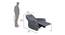 Lena Recliner - Electric (One Seater, SLATE) by Urban Ladder - Design 1 Dimension - 461172