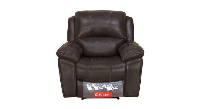 Myla Recliner (Brown, One Seater) by Urban Ladder - Front View Design 1 - 461193