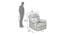 Paige Recliner - Electric (Grey, One Seater) by Urban Ladder - Design 1 Dimension - 461243