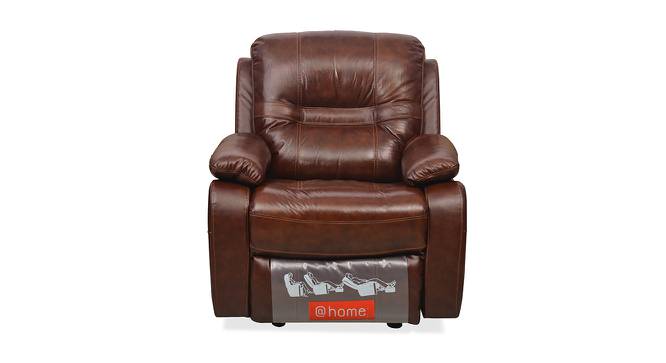 Wilson Recliner (Caramel, One Seater) by Urban Ladder - Front View Design 1 - 461263