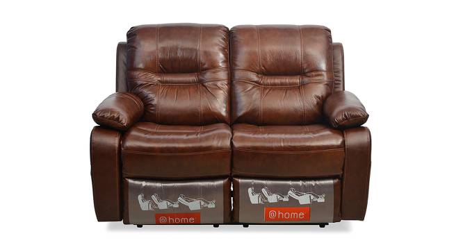 Wilson Recliner (Two Seater, Caramel) by Urban Ladder - Front View Design 1 - 461264