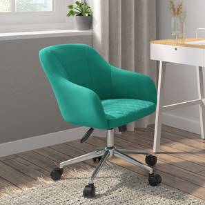 Study Chair Design Ferriss Metal Study Chair in Aqua Blue Colour