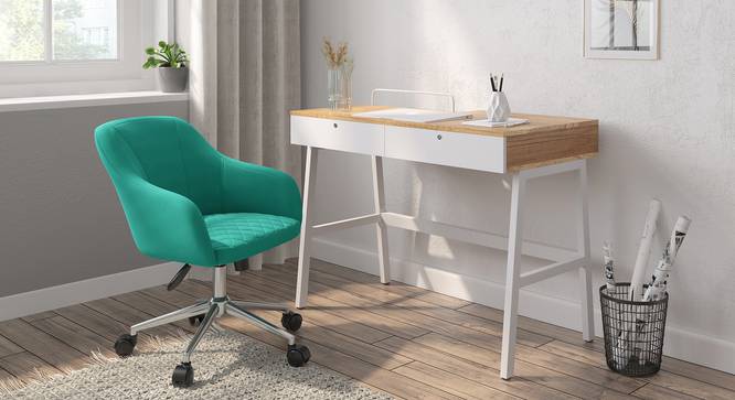 Ferris Study Chair (Aqua Blue) by Urban Ladder - Full View Design 1 - 461637