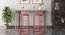 Samantha Bar Stool (Red) by Urban Ladder - Full View Design 1 - 464399
