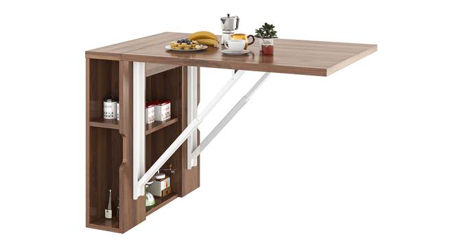Berkley Wallmounted Breakfast/Dining Table (Classic Walnut Finish) by Urban Ladder - Full View Design 1 - 464404