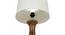 Earls Table Lamp (White Shade Colour, Cotton Shade Material, Maple) by Urban Ladder - Cross View Design 1 - 464448