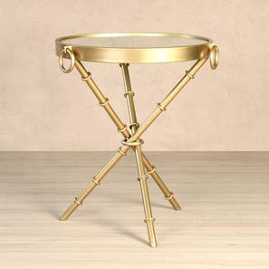 claymint Bellmore Metal Side Table in Golden Golden Finish-picture-20
