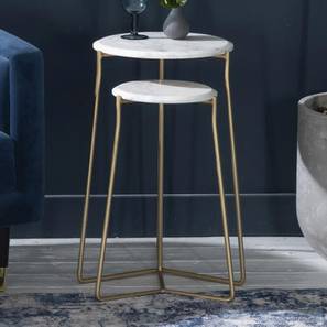 Barstow Metal Side Table in Golden Golden Finish-image-6