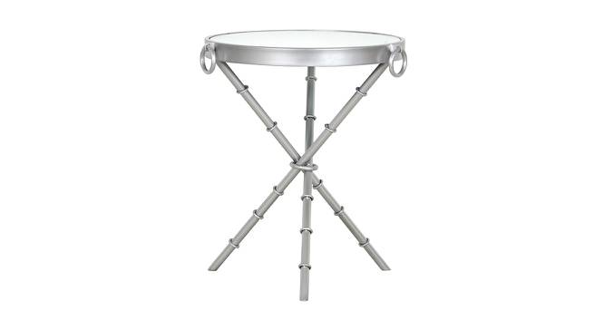 Bellmore Side Table (Silver, Silver Finish) by Urban Ladder - Front View Design 1 - 464500