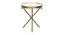 Bellmore Side Table (Golden, Golden Finish) by Urban Ladder - Front View Design 1 - 464501