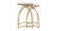 Brisbane Nesting Table - Set of 2 (Golden, Golden Finish) by Urban Ladder - Front View Design 1 - 464504