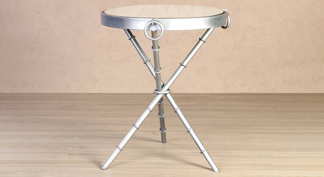 Bellmore Side Table (Silver, Silver Finish) by Urban Ladder - Cross View Design 1 - 464515