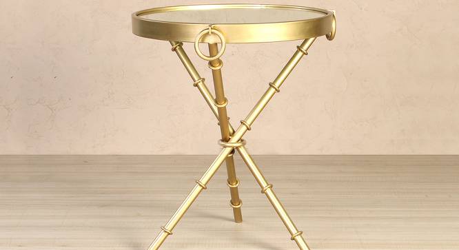 Bellmore Side Table (Golden, Golden Finish) by Urban Ladder - Cross View Design 1 - 464516