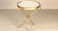 Bellmore Side Table (Golden, Golden Finish) by Urban Ladder - Design 1 Side View - 464531