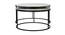 Americus Nesting Coffee Table - Set of 2 (Black, Black Finish) by Urban Ladder - Design 1 Side View - 464540