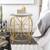 Melzo end table gold lp