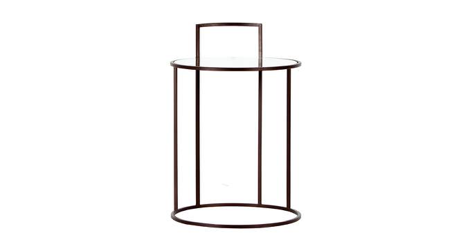 Meylon Side Table (Bronze Finish, Bronze Finish) by Urban Ladder - Front View Design 1 - 464601