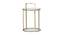 Meylon Side Table (Golden, Golden Finish) by Urban Ladder - Front View Design 1 - 464602