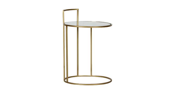 Meylon Side Table (Golden, Golden Finish) by Urban Ladder - Cross View Design 1 - 464616