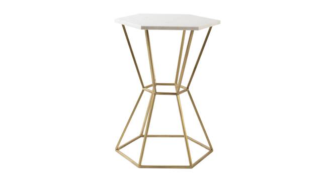 Westford Side Table (Golden, Golden Finish) by Urban Ladder - Cross View Design 1 - 464617