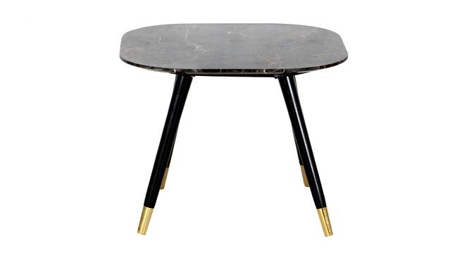 Milano Emperador Marble Side Table (Black, Mango Wood Finish) by Urban Ladder - Cross View Design 1 - 464620