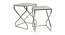Melbourne Nesting Table - Set of 2 (Chrome, Shinny Finish) by Urban Ladder - Cross View Design 1 - 464621