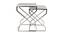 Melbourne Nesting Table - Set of 2 (Chrome, Shinny Finish) by Urban Ladder - Design 1 Side View - 464635