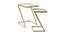 Nowra Nesting Table - Set of 2 (Gold, Clear Finish) by Urban Ladder - Design 1 Side View - 464639
